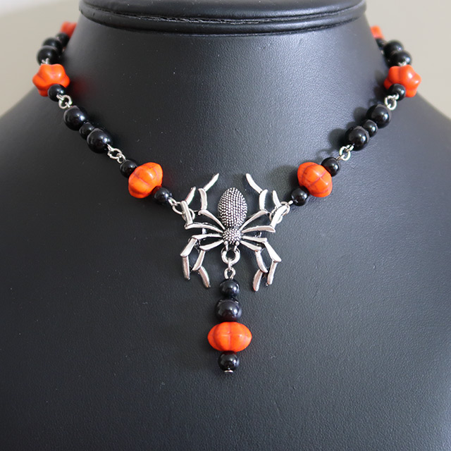 Spider necklace (front view)