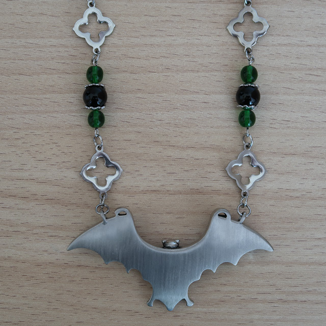Bat necklace (reverse view)