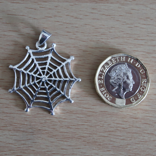 Spider web pendant (reverse view)